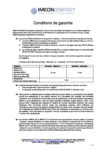 Conditions de garantie IMEON ENERGY